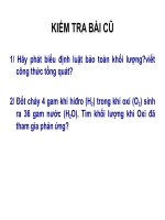 tiết 22 phương trình hóa học