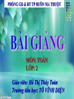 toán lớp 2: bài 11- 5