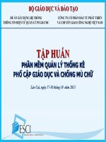 Tai lieu tap huan su dung phan mem thong ke PCGD