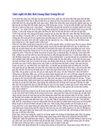 Cảm nghĩ về đức tính trung thực trong thi cử