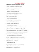 NOUN CLAUSES bai tapdap an