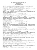 Đề thi thử đại học môn hóa khối A năm 2013-2014