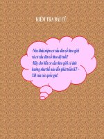 Bài 24: Phạn bố dân cư , Đô thị hóa