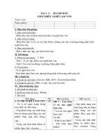 Giáo án Nghề Làm Vườn 70 tiết