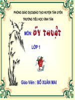 Mĩ thuật lớp 1-Vẽ nét thẳng