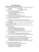 Câu hỏi học liệu mở