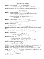Bài tập Phương pháp Quy nạp toán học