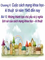 bài 12 thanh tuu khoa học