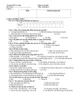 Đề kt 1tiết Sinh học 6