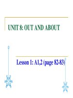 Unit 8 - Out and about_lesson 1