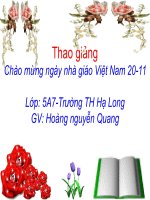 tuần 12- mùa thảo quả. bài rất Công phu