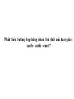 tiet 25: TRUONG HOP BANG NHAU THU HAI CUA TAM GIA (C-G-C)