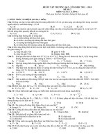 ĐỀ ÔN TẬP CHƯƠNG 1-2- SỐ 2