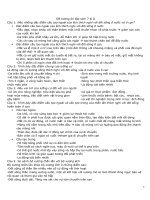 Đề cương ôn tập sinh học 7 kì II