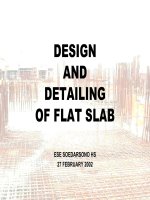 Flat slab design ( Thiết kế dầm bẹt, tiếng anh )
