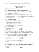 kiểm tra 1 tiết lớp 10 lần 1