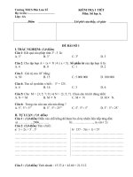 de kiem tra 1 tiet toan 6