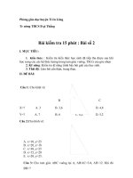 KT 15 phut so 2 lop 9