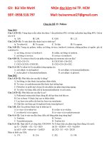 Polime trong đề thi đại học