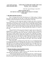 Báo cáo kết quả xây dựng cơ quan văn hóa