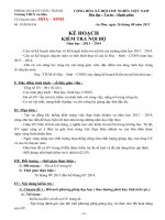 Kế hoạch KTNB tổ Hóa - Sinh. 2013 - 2014