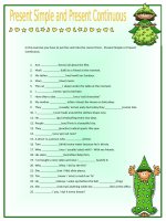 luyện thì hiện tại tiếp diễn