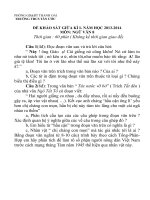 Đề khảo sát giữa kì 1