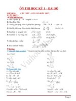 Lý thuyết đề cương ôn tập HK I Toán 9 (News)