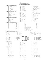 ĐỀ CƯƠNG ÔN TẬP TOÁN 7 KI 1 (CHUẨN)