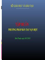 Tập huấn Phương pháp Bàn tay nặn bột