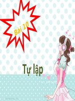 Bài 10. Tự lập