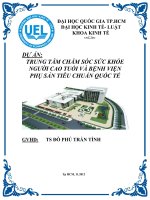 dự án trung tâm chăm sóc sức khỏe người cao tuổi và bệnh viện phụ sản tiêu chuẩn quốc tế
