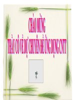 Chuyên đề UDCNTT vao dạy hoc