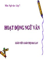 Hoạt động Ngữ văn (Tiết 1)