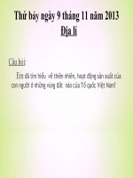 ĐỒNG BẰNG BẮC BỘ- ĐỊA LÝ 4