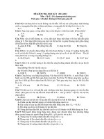 đề kt học kì 1 lí 10