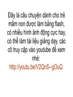 bài giảng bằng flash hay: Chuyện của thỏ con