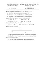 De kiem tra giua ki 1 Toan 6