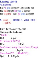 unit4: reported speech(statement)