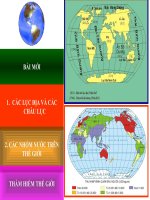 bài 25. Thế giới rộng lớn và đa dạng