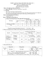 Đề thi học kỳ 1 vật lý 8