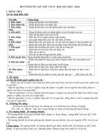 ĐỀ CƯƠNG ÔN TẬP  NGỮ VĂN 8 - HỌC KÌ 1 (2013 - 2014)