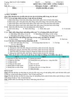 Đề kiểm tra môn công nghệ 8 tiêt 16 năm 2013