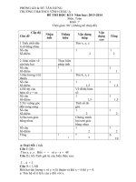 THCS Vĩnh Châu A - Đề thi toán 7 HKI