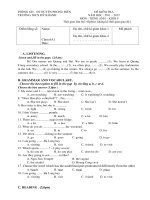 BỘ ĐỀ THI HKII THCS K6,7,8,9.KÈM ĐÁP ÁN