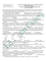 THI THỬ TỔNG HỢP HÓA VÔ CƠ