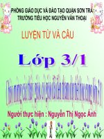 LTVC từ ngữ về thể thao - dấu phẩy