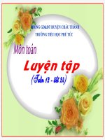 Toán Luyện tập tiết 59