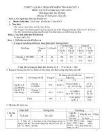 Đề thi học kỳ 1 vật lý 6 tự luận có ma trận