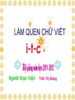 Lam quen chu i, t, c. Chu de ĐV song trong rung